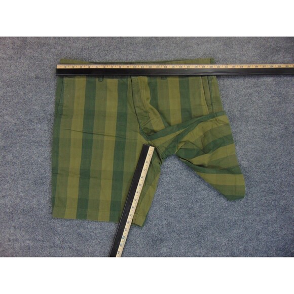 The North Face Shorts Mens 40x10 Green Stripe Chino Short Pants - Picture 7 of 10